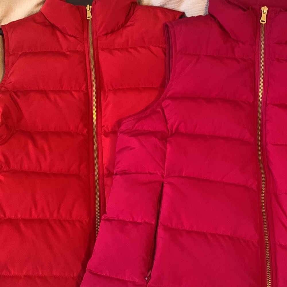 Talbots Puffer Vest Duck Down Magenta - Picture 6 of 6
